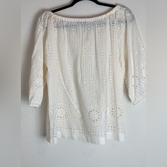 Scarlet Roos: A romantic babydoll-style blouse featuring Broderie Anglais - Picture 7 of 8